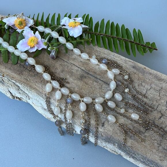 SEREFINA GLASS BEAD NECKLACE.  NWOT - Picture 3 of 8